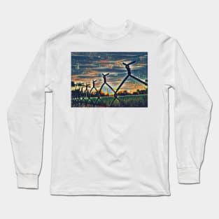 Rainy fence Long Sleeve T-Shirt